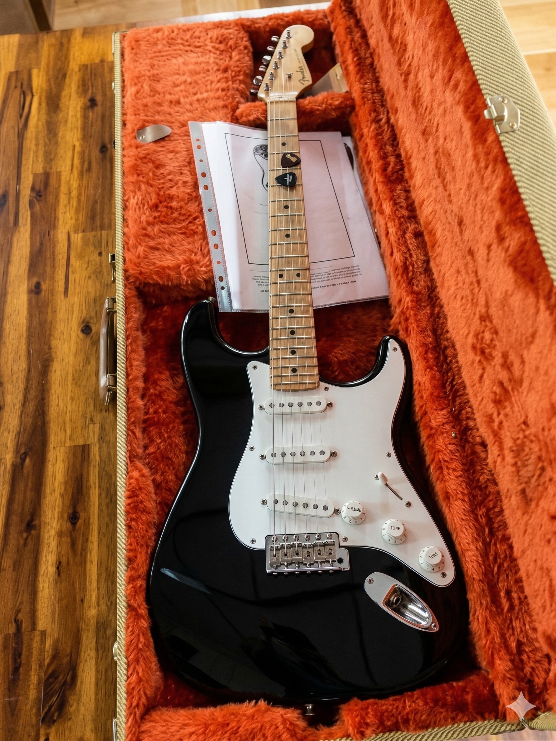 Perks of the job - a viewing of Clapton's guitar at the SF Art Exchange